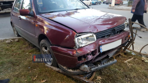 ავარია მერიასთან გზაჯვარედინზე (ფოტოები).