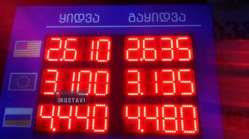 ლარი დოლართან მიმართებაში გაუფასურდა