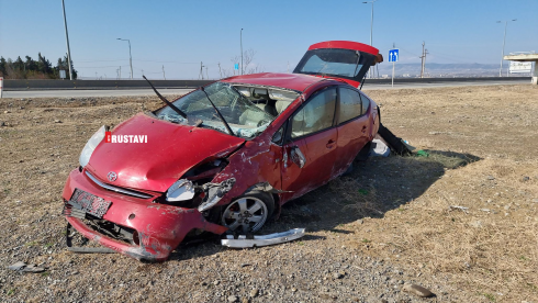 ავარია რუსთავის ავტობანზე [video]