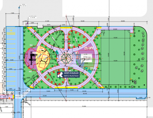 რუსთავში კიდევ ერთი ახალი სკვერი მოეწყობა