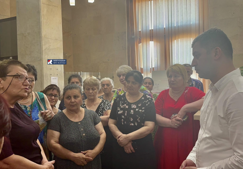 რუსთავის ე.წ. სტამბულის ბაზრის მოვაჭრეების პროტესტი