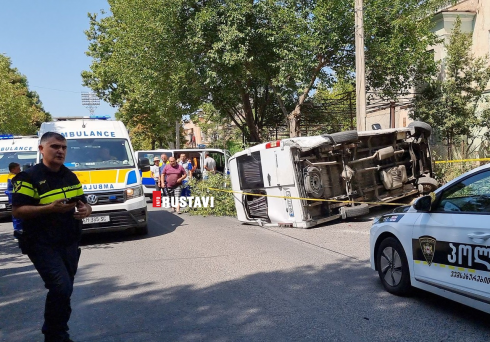 რუსთავში ავარიის დროს 7 ადამიანი დაშავდა [video]