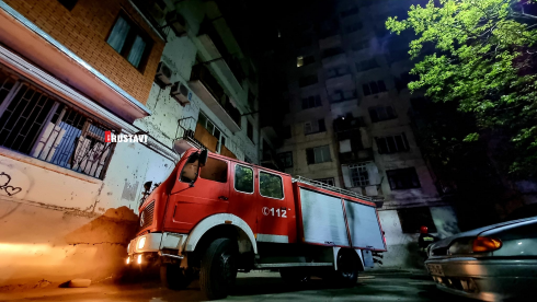 რუსთავში, მე-11 მიკრორაიონში ხანძარი იყო [video]