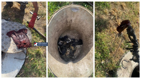 რუსთავში, მე-12 მიკრორაიონში საკანალიზაციო სისტემა გაწმინდეს [photo]