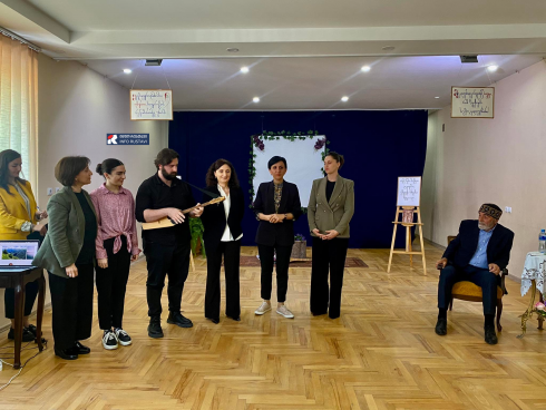 ტარიელ ხარხელაური რუსთავში სკოლა მილენიუმს ეწვია [photo]