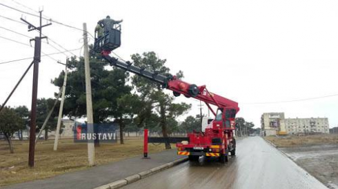 გარე განათების სისტემის მონტაჟი