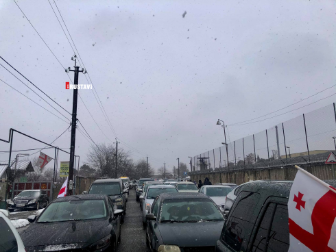 საავტომობილო კოლონა რუსთავში [photo]