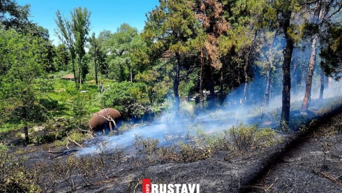 ხანძარი რუსთავში [video]