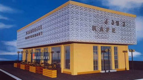 ახალი ობიექტი ცენტრალურ ქუჩაზე (ფოტოები)