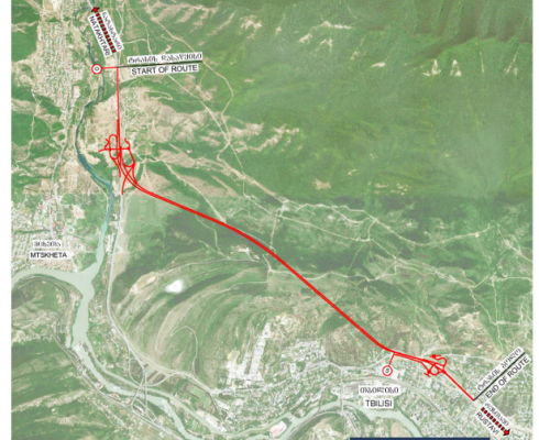 რუსთავი-აეროპორტის გზაზე მაგისტრალი მოეწყობა