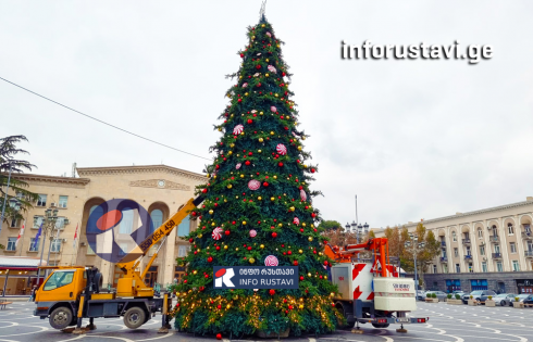 როდის დაიწყება რუსთავში მთავარი ნაძვის ხის დემონტაჟი