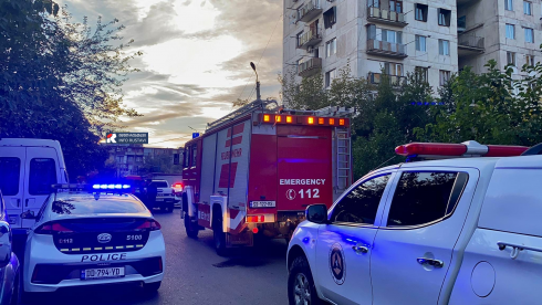 რუსთავში ავტომობილი აფეთქდა [video]