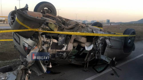 ავარია რუსთავის შემოსასვლელში [video]