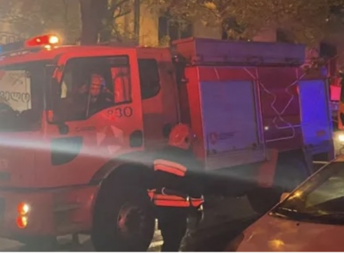 მსუბუქი ავტომობილი დაიწვა