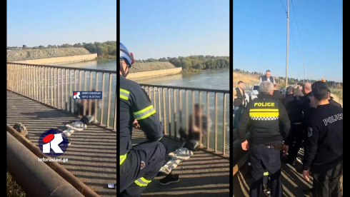 რუსთავში მაშველებმა და პატრულმა კაცი გადაარჩინეს [video]