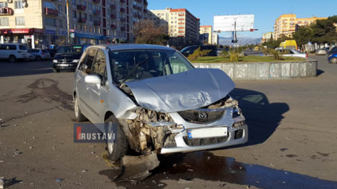 ავარია შარტავას გამზირზე (ფოტოები).