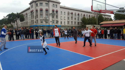 სპორტული აქცია მერიის წინ