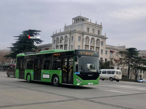 შეზღუდვები რუსთავში საზოგადოებრივ ტრანსპორტზე