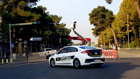 კოსტავას გამზირის ნაწილი გადაკეტილია