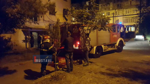 ახმეტელის ქუჩაზე სახანძრო გამოიძახეს