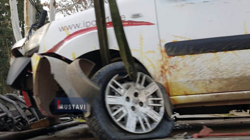 ავტოსაგზაო შემთხვევა რუსთავში [photo]