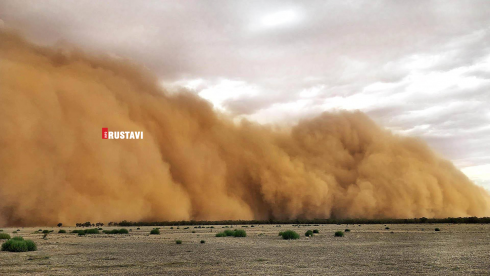 მტვრის ქარიშხალი და ძლიერი სეტყვა [video]
