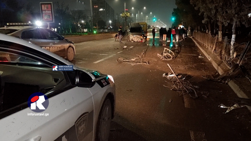 ავტოსაგზაო შემთხვევა რუსთავში [video]