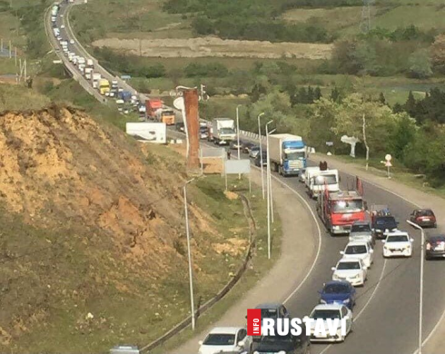 საცობები ცენტრალურ მაგისტრალზე [photo]