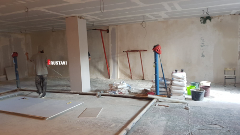 რუსთავში კრივის დარბაზს რეაბილიტაცია უტარდება