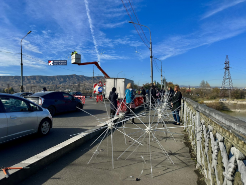 რომელი ქუჩები ირთვება საახალწლოდ რუსთავში [video]
