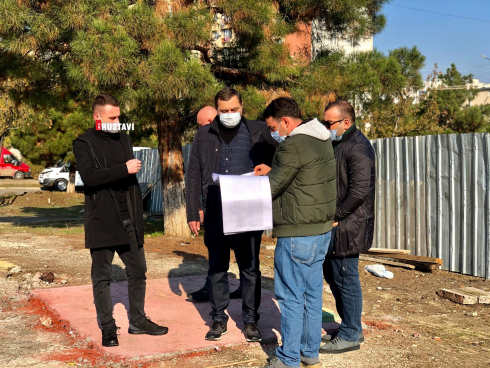 სკვერის რეაბილიტაცია რუსთავში [photo]