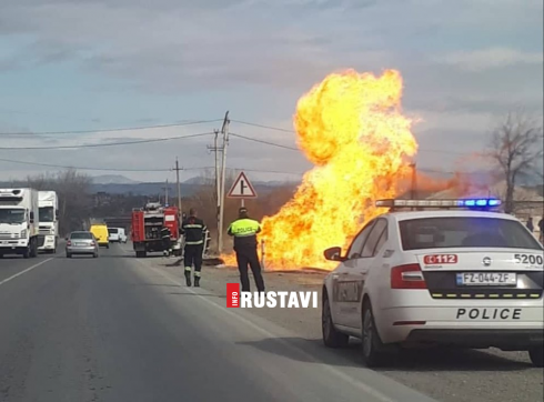 აფეთქება რუსთავი-ლილოს მაგისტრალზე [video]