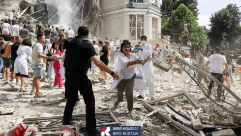 რუსების სარაკეტო თავდასხმა კიევზე