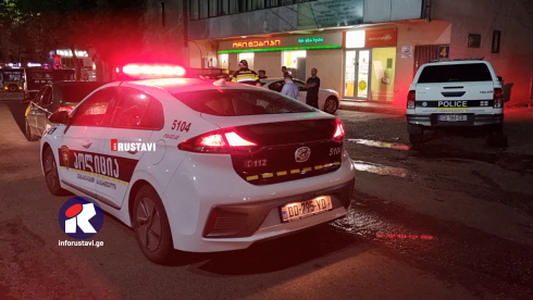 რუსთავში ავტომობილი მამაკაცს დაეჯახა [video]