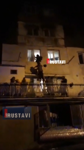 რა ვითარება იყო ახმეტელის ქუჩაზე ხანძრის დროს (Video)