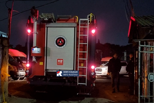 რუსთავში ხანძარს ადამიანი ემსხვერპლა [video]