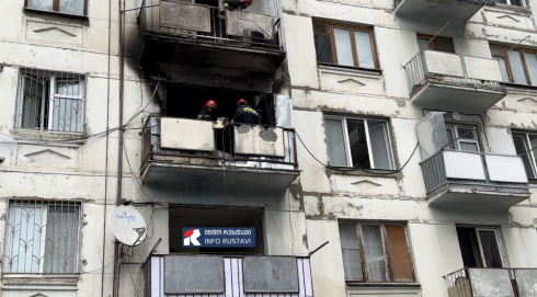 ხანძარი რუსთავში, საცხოვრებელ კორპუსში