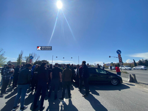 ავტოდილერების აქცია რუსთავი-თბილისის გზაზე [video]