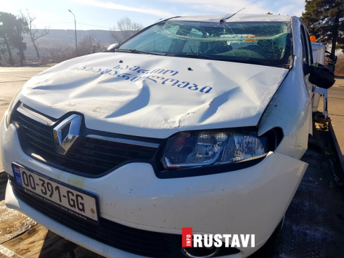 ავტოსაგზაო შემთხვევა რუსთავში [photo]