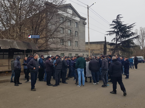 საპროტესტო აქცია რუსთავში, ჯეო-სტილის საწარმოსთან