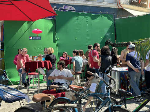 რუსთავში, მსოფლიოში ერთ-ერთი ყველაზე დიდი კომპანიისთვის, რეკლამას იღებენ [Photo]