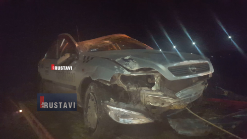 ტაქსი ხიდიდან გადავარდა [video]