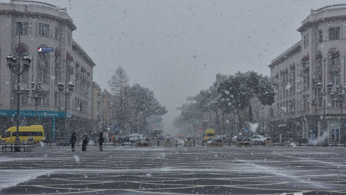 თოვლიანი რუსთავი [photo]