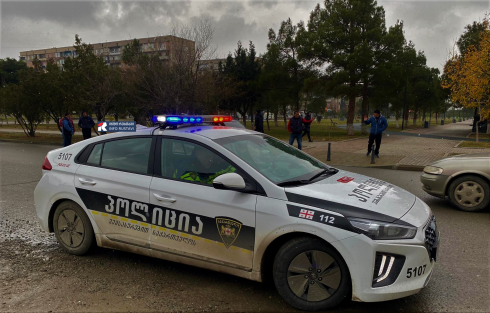 ავარია რუსთავში, ლეონიძის სკვერთან [photo]