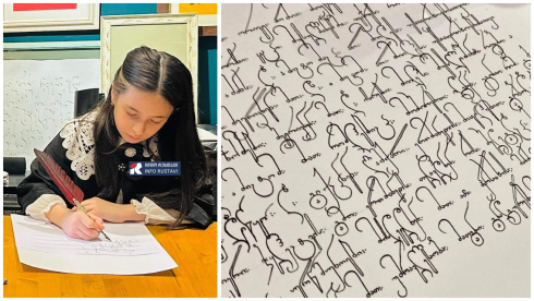 9 წლის კალიგრაფი რუსთავიდან