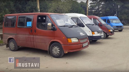 რუსთავში 150-მდე მიკროავტობუსიდან 70 ერთეული მოძრაობს