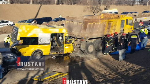 საშინელი ავარია გზატკეცილზე [video]