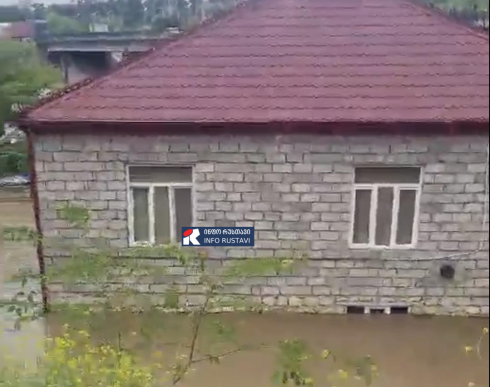 ქვემო ქართლში უხვი ნალექის გამო სოფლები დაიტბორა