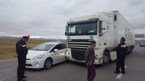 ავარია რუსთავი-თბილისის ავტომაგისტრალზე