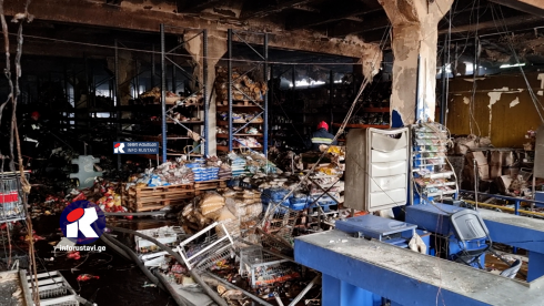 რა მდგომარეობაა ხანძრის შემდეგ ბაზრობის ტერიტორიაზე [video]